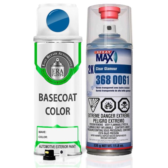 ERA Paints 8T6 - Voodoo Blue for SCION Exact Match Spray Paint Spray - Essential Kit w/ 2K SprayMax Clearcoat