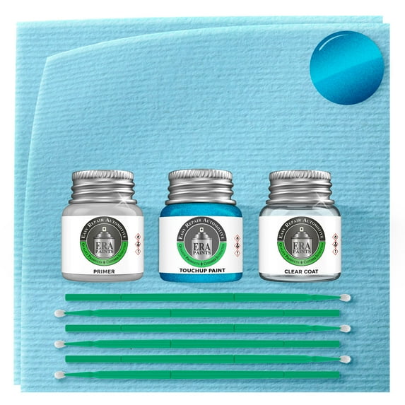 ERA Paints 968/5968 - Energy Blue Metallic for MERCEDES Exact Match Touch Up Paint Jar - Premium Kit