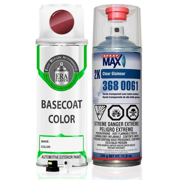ERA Paints A33 - Red Pearl for INFINITI Exact Match Spray Paint Spray - Essential Kit w/ 2K SprayMax Clearcoat