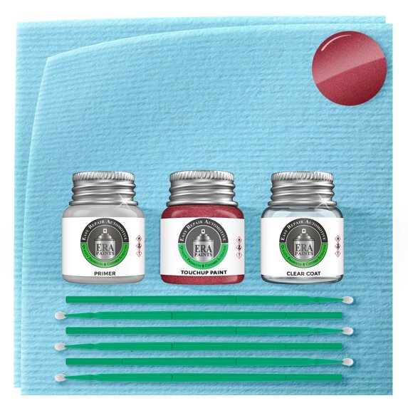 ERA Paints AT3 - Cheyenne Red Metallic for NISSAN Exact Match Touch Up Paint Jar - Premium Kit