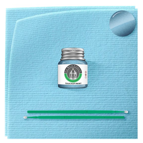 ERA Paints B513M - Suzuka Blue Metallic for HONDA Exact Match Touch Up Paint Jar - Basic Kit