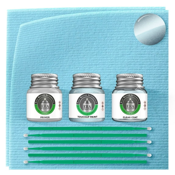 ERA Paints B522M - Meteor Silver Metallic for HONDA Exact Match Touch Up Paint Jar - Premium Kit