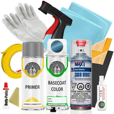 ERA Paints B537M - Atomic Blue Metallic for HONDA Exact Match Spray Paint Spray - Pro Kit w/ 2K SprayMax Clearcoat
