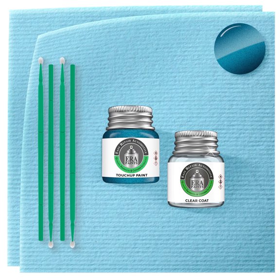 ERA Paints B537M - Atomic Blue Metallic for HONDA Exact Match Touch up Paint Jar - Essential Kit