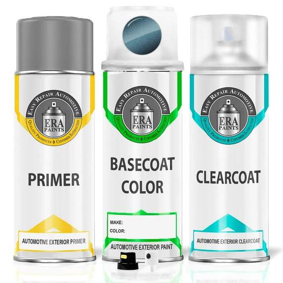 ERA Paints B600M - Steel Sapphire Metallic for HONDA Exact Match Touch Up Paint Spray - Premium Kit