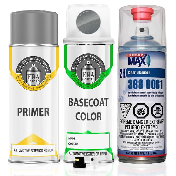 ERA Paints B71 - Moonwalk Gray Metallic for MINI Exact Match Spray Paint Spray - Premium Kit w/ 2K SprayMax Clearcoat