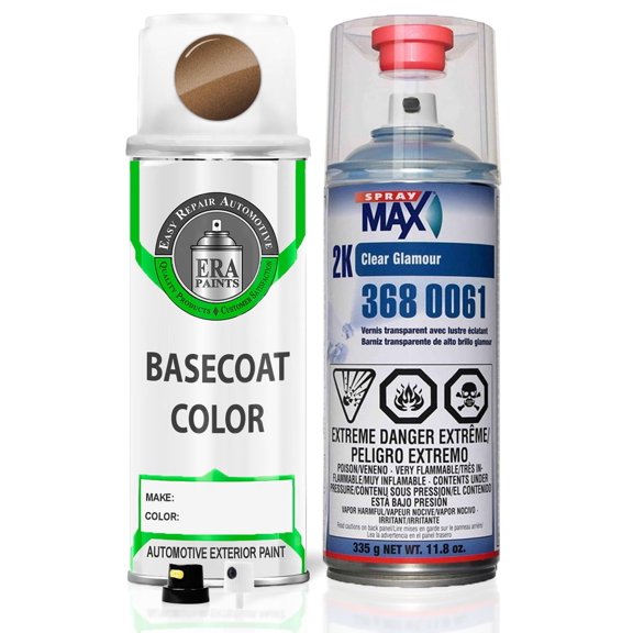 ERA Paints BY2 - Burnished Copper for KIA Exact Match Spray Paint Spray - Essential Kit W/ 2K SprayMax Clearcoat