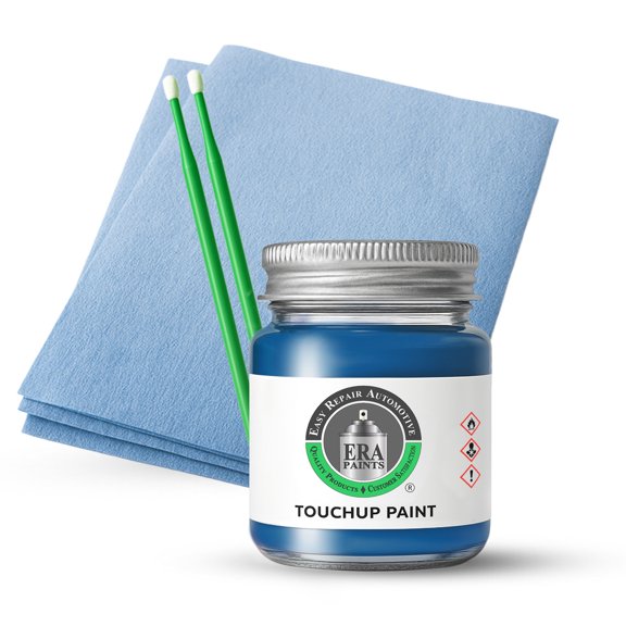 ERA Paints BY2 - Shock Blue for Nissan - Exact Match Automotive Touch Up Paint Jar - Car Scratch & Chip Repair - Basic Kit