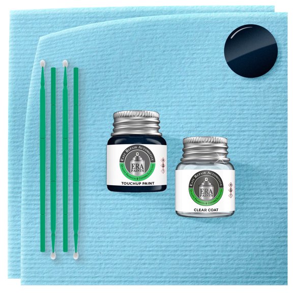 ERA Paints DI/M7187 - Dark Ink Blue Metallic for LINCOLN Exact Match Touch up Paint Jar - Essential Kit