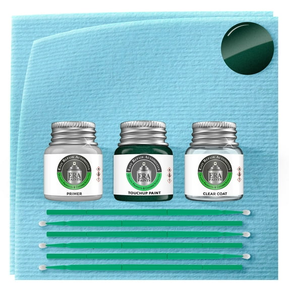 ERA Paints DR2 - Green Metallic for NISSAN Exact Match Touch Up Paint Jar - Premium Kit