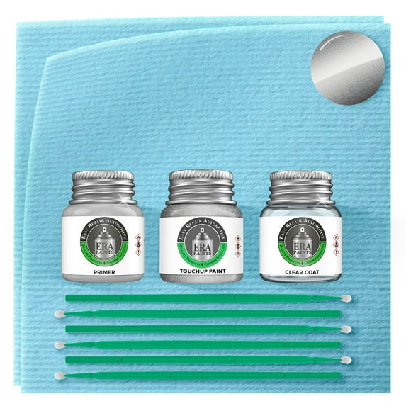 ERA Paints FHM - Hyper Silver Metallic for HYUNDAI Exact Match Touch Up Paint Jar - Premium Kit