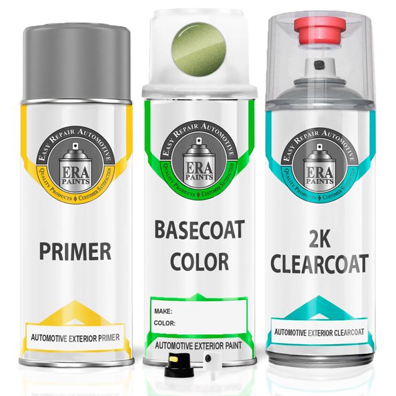 ERA Paints GY25M - Kiwi Green Metallic for HONDA Exact Match Touch Up Paint Spray - 2K Premium Kit