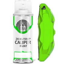 ERA Paints Green Brake Caliper Paint With Omni-Curing Catalyst - 2K Aerosol High Gloss Chemical Resistant and Extremely Durable Against Color Fade and Brake Fluid