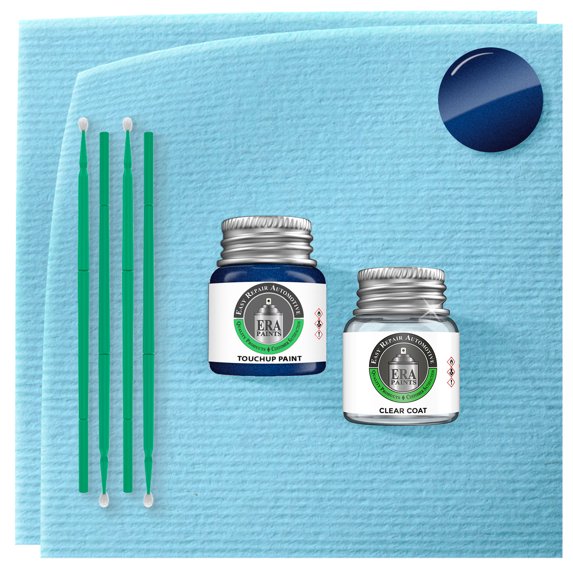 ERA Paints K9 - Medium Melina Blue Metallic for FORD Exact Match Touch Up Paint Jar - Essential Kit