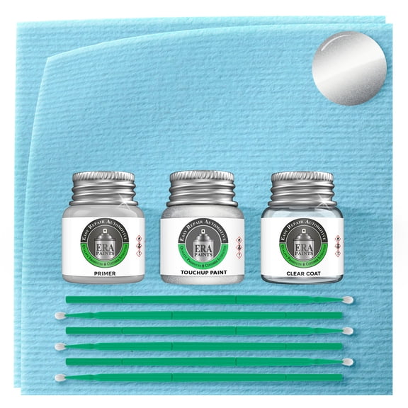 ERA Paints KY1 - Light Silver Metallic for NISSAN Exact Match Touch Up Paint Jar - Premium Kit