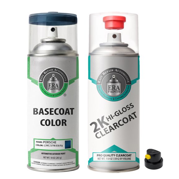 ERA Paints L39C/37W/E9/F8 - Midnight Blue Pearl for Porsche Exact Match Touch-Up Spray Paint - 2K Essential Kit
