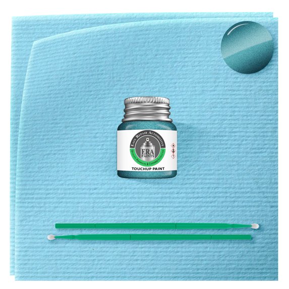 ERA Paints L4 - Aqua Blue Metallic for KIA Exact Match Touch Up Paint Jar - Basic Kit