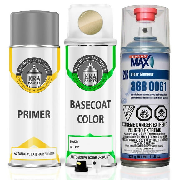 ERA Paints L5P1/R2 - Limegold Metallic for PORSCHE Exact Match Spray Paint Spray - Premium Kit w/ 2K SprayMax Clearcoat