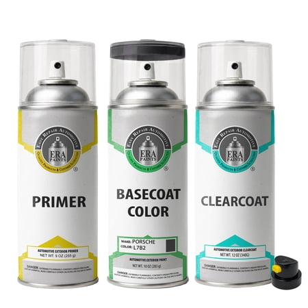 ERA Paints L7B2 - Agate Gray for Porsche Exact Match Touch-Up Spray Paint - Premium Kit