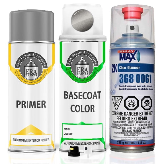 ERA Paints LA7N/Z1 - Limestone Gray Metallic for VOLKSWAGEN Exact Match Spray Paint Spray - Premium Kit W/ 2K SprayMax Clearcoat
