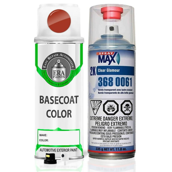 ERA Paints LB2A - Sundown Orange for VOLKSWAGEN Exact Match Spray Paint Spray - Essential Kit w/ 2K SprayMax Clearcoat