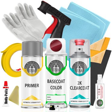 ERA Paints LB3Z - Fortana Red Metallic for VOLKSWAGEN Exact Match Touch Up Paint Spray - 2K Pro Kit