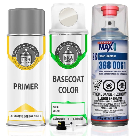 ERA Paints LB9A/B4 - Candy White for AUDI Exact Match Spray Paint Spray - Premium Kit W/ 2K SprayMax Clearcoat
