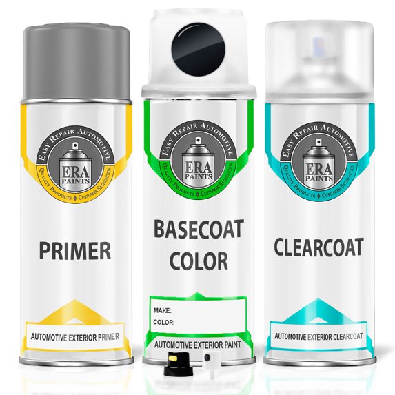 ERA Paints LC9X/2T - Orca Black Metallic for AUDI Exact Match Touch Up Paint Spray - Premium Kit