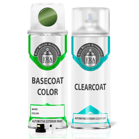 ERA Paints LM6S/J2 - Mamba Green Metallic for PORSCHE Exact Match Touch Up Paint Spray - Essential Kit