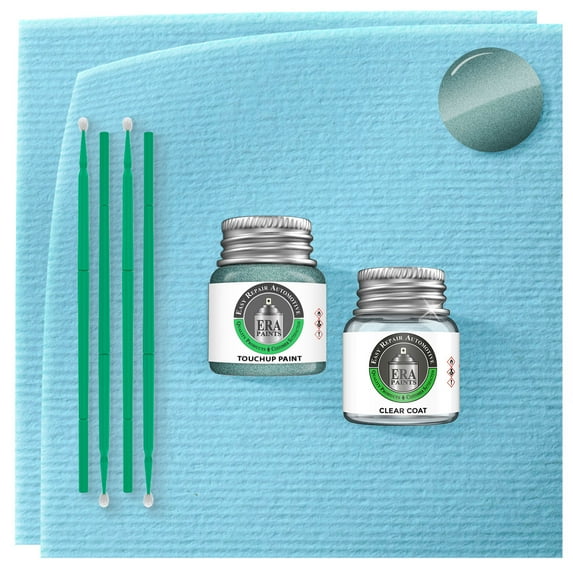ERA Paints LQ - Satin Green Metallic for HYUNDAI Exact Match Touch Up Paint Jar - Essential Kit