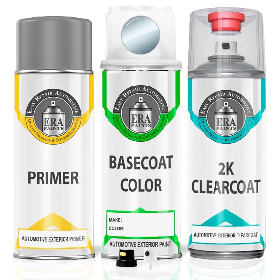 ERA Paints LS - Light Ice Blue Metallic for LINCOLN Exact Match Touch Up Paint Spray - 2K Premium Kit