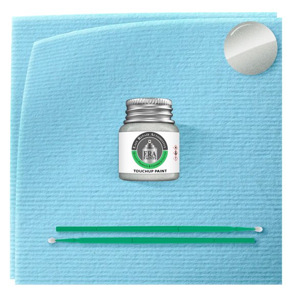 ERA Paints LX7E/N8 - Dew Silver Metallic for AUDI Exact Match Touch Up Paint Jar - Basic Kit