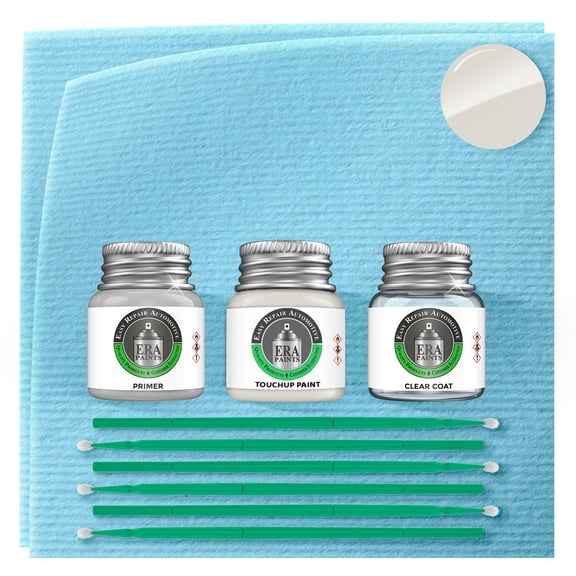 ERA Paints LY9H/P1 - Polar White for AUDI Exact Match Touch Up Paint Jar - Premium Kit