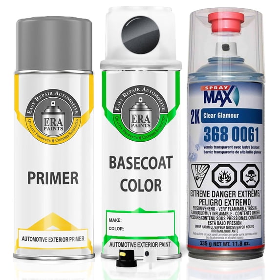 ERA Paints NH782M - Graphite Luster Metallic for ACURA Exact Match Spray Paint Spray - Premium Kit w/ 2K SprayMax Clearcoat