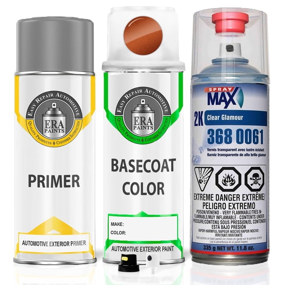 ERA Paints O6 - Sunset Orange Metallic for KIA Exact Match Spray Paint Spray - Premium Kit w/ 2K SprayMax Clearcoat