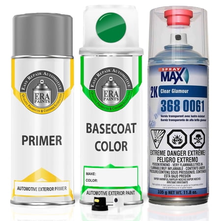 ERA Paints P68 - Bright Green for RAM Exact Match Spray Paint Spray - Premium Kit w/ 2K SprayMax Clearcoat