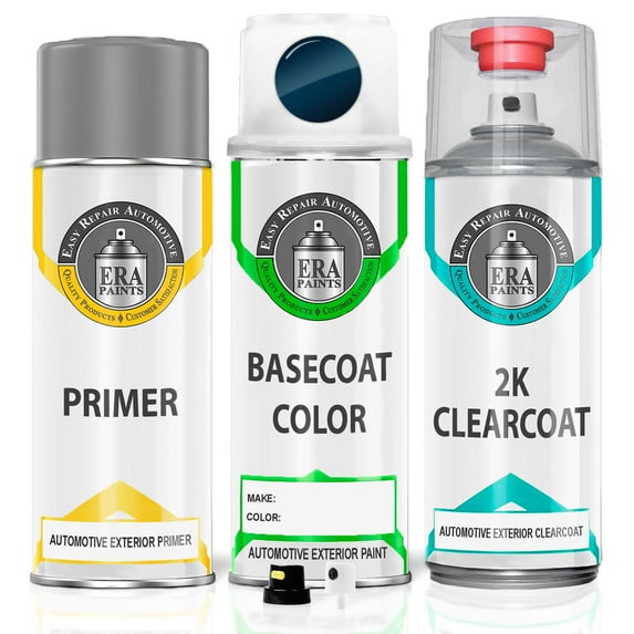 ERA Paints PBT/WBT - Patriot Blue Pearl for JEEP Exact Match Touch Up Paint Spray - 2K Premium Kit