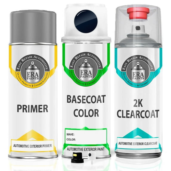ERA Paints PBU/KBU - True Blue Pearl for JEEP Exact Match Touch Up Paint Spray - 2K Premium Kit