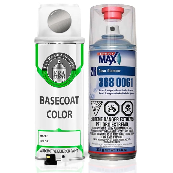 ERA Paints PDC/KDC - Pewter Gray Pearl for CHRYSLER Exact Match Spray Paint Spray - Essential Kit w/ 2K SprayMax Clearcoat