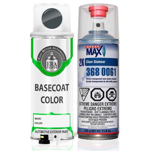 ERA Paints PDS/LDS - Anvil for JEEP Exact Match Spray Paint Spray - Essential Kit W/ 2K SprayMax Clearcoat