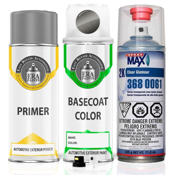 ERA Paints PDT/FDT - Dark Titanium Metallic for CHRYSLER Exact Match Spray Paint Spray - Premium Kit w/ 2K SprayMax Clearcoat