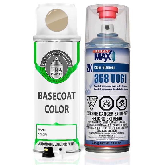 ERA Paints PFD/JFD - Sahara Tan for JEEP Exact Match Spray Paint Spray - Essential Kit w/ 2K SprayMax Clearcoat