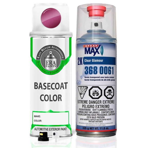 ERA Paints PHP/GHP - Furious Fuchsia Pearl for DODGE Exact Match Spray Paint Spray - Essential Kit w/ 2K SprayMax Clearcoat