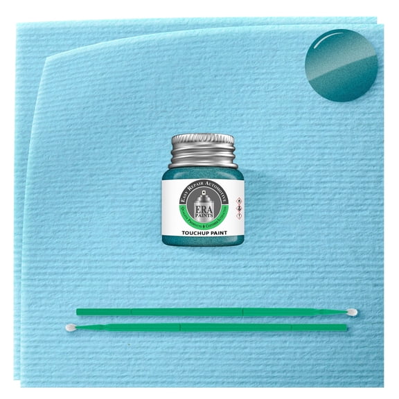 ERA Paints PPJ/SPJ - Island Teal Metallic for PLYMOUTH Exact Match Touch Up Paint Jar - Basic Kit