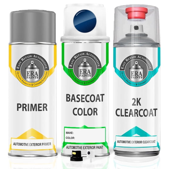 ERA Paints PPSB/B101E - Deep Blue Metallic for TESLA Exact Match Touch up Paint Spray - 2K Premium Kit