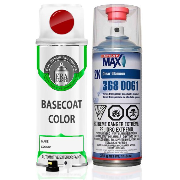 ERA Paints PR3/ZR3 - Torred for DODGE Exact Match Spray Paint Spray - Essential Kit w/ 2K SprayMax Clearcoat