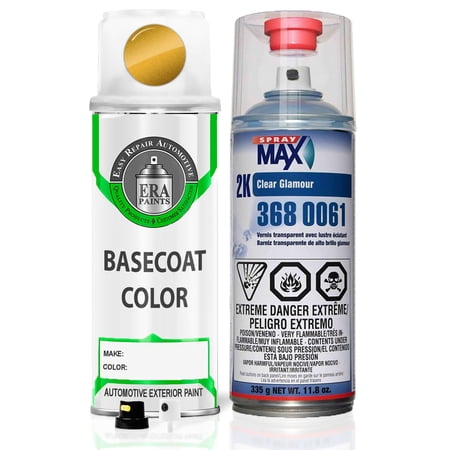 ERA Paints PYJ/YYJ - Inca Gold Pearl for JEEP Exact Match Spray Paint Spray - Essential Kit w/ 2K SprayMax Clearcoat