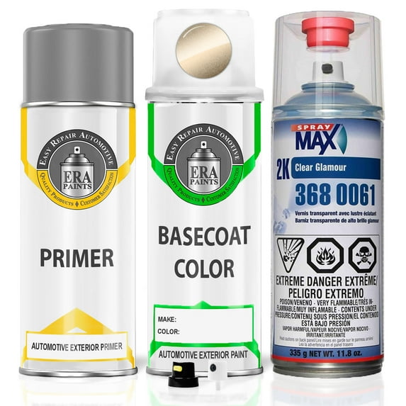 ERA Paints PYL/SYL - Light Gold Metallic for CHRYSLER Exact Match Spray Paint Spray - Premium Kit w/ 2K SprayMax Clearcoat
