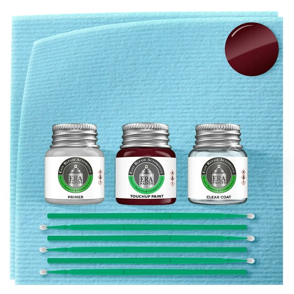 ERA Paints R548P - Basque Red Pearl 2 for HONDA Exact Match Touch Up Paint Jar - Premium Kit