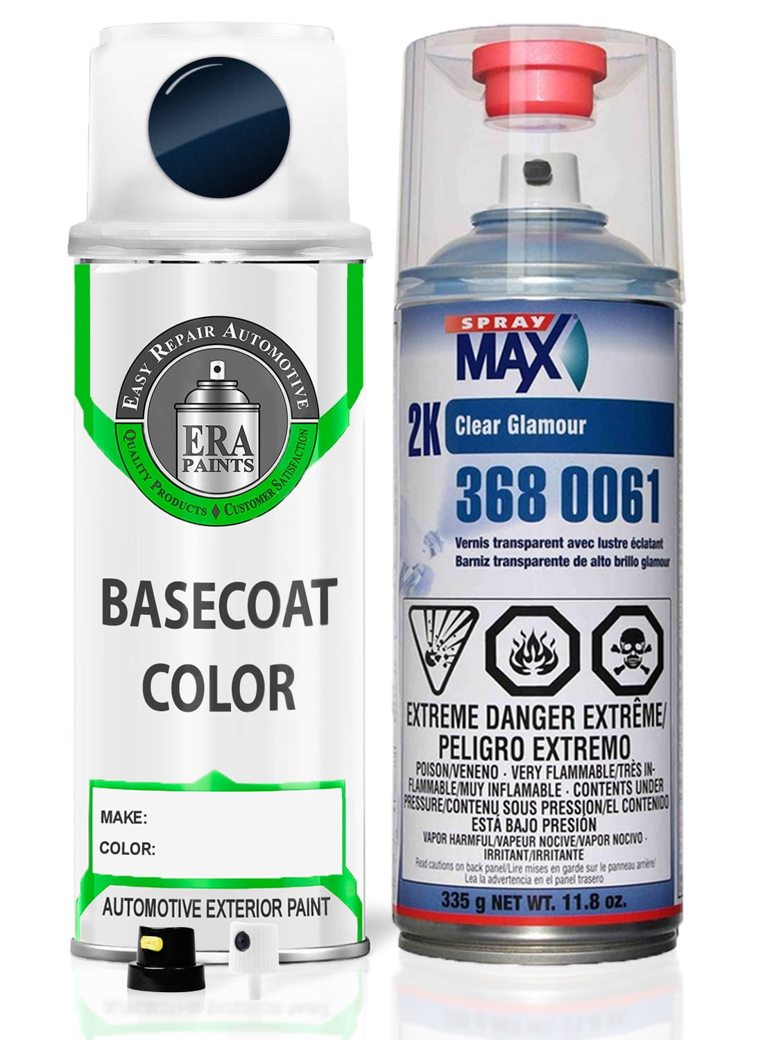 ScratchesHappen Exact-Match Spray Paint - Steel Blue Pearl For Chrysler - DIY Scratch Repair